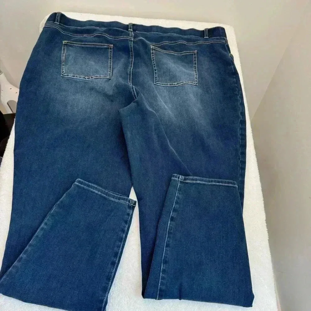 Betabrand Yoga‎ Denim Skinny Jeans Womens 3X Long Pull On Jeans